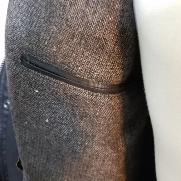 VINCE CAMUTO Tweed Wool Blend Anorak Coat Size Small - Picture 12 of 14